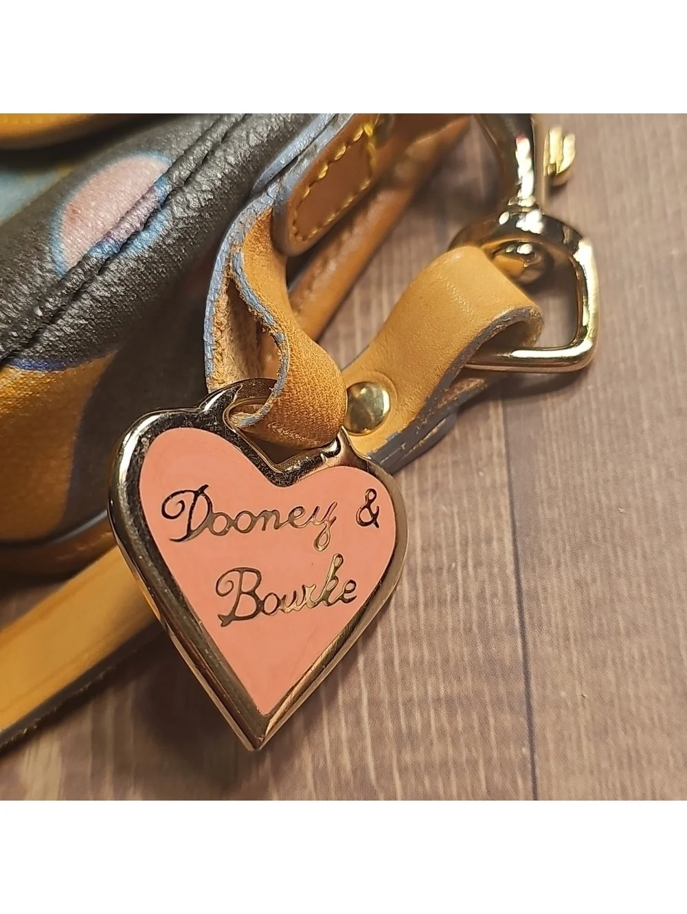 Dooney & Bourke Heart Pattern Wristlet Clutch